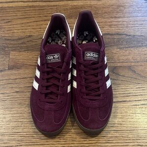 Adidas Women's Maroon Handball Spezial Sneakers